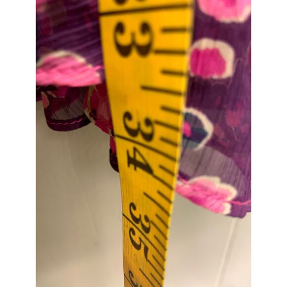 Cynthia Rowley Sheer Pink Floral Mini Dress Halter Back Dress Size M - Picture 5 of 5